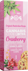 Mordidas de biscoito de cranberry e cannabis