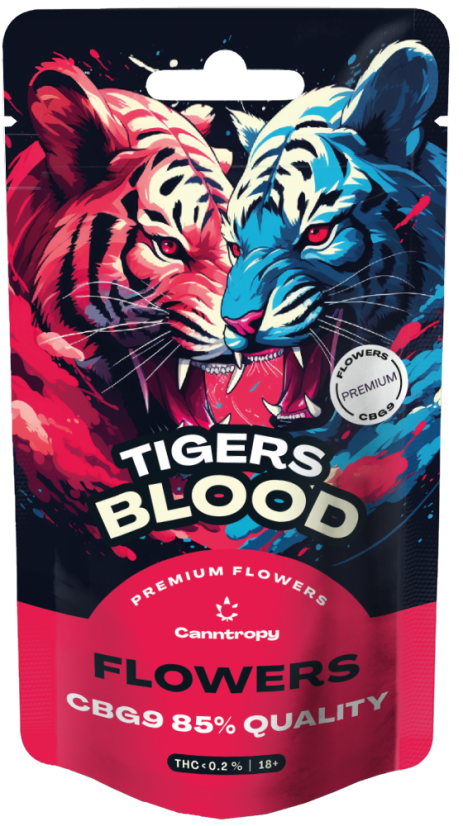 Canntropy CBG9 Flowers Tigers Blood, CBG9 85% kvalitāte, 1 - 100 g