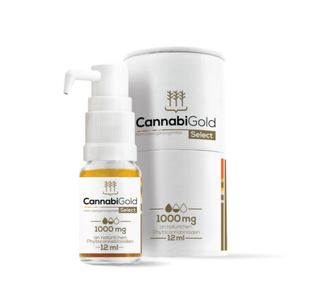 CannabiGold セレクト ゴールド オイル 10% CBD、30 g、3000 mg