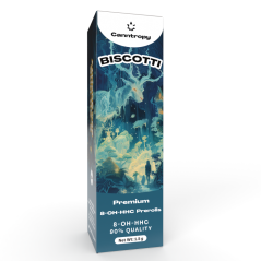 Canntropy Biscotti pré-enrolados 8-OH-HHC, 8-OH-HHC 90% de qualidade, 1,5 g