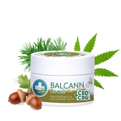 Annabis Balcann OAK Bark Unguent organic de cânepă cu CBD și CBG, 50 ml