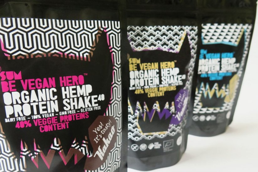 SUM Hemp protein shake Be Vegan Hero cocoa 500 g