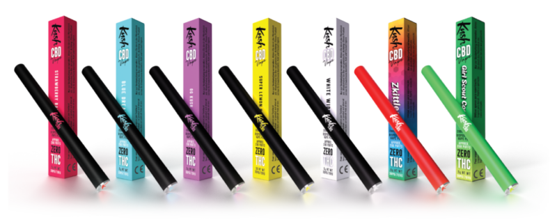 Kush Vape CBD Vape Pen, alle 10 i 1 sæt, 2000 mg CBD