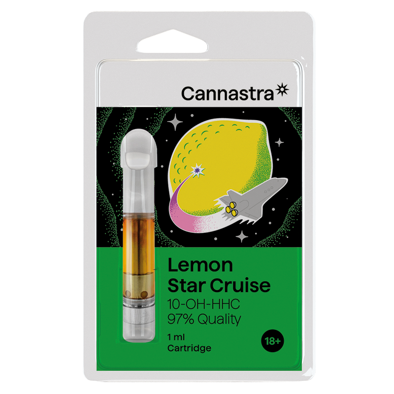 Cannastra Cartouche 10-OH-HHC Lemon Star Cruise, 10-OH-HHC qualité 97%, 1 ml