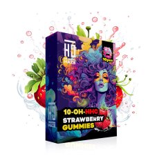 Heavens Haze 10-OH-HHC Gummies Strawberry, 10 stk
