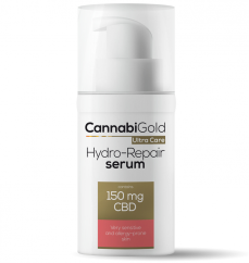 CannabiGold Hidropopravak osjetljiv koža serum CBD 150 mg, 30 ml