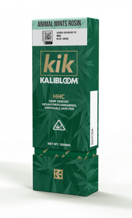Kalibloom HHC Vape Pen Kalafuna pre zvieratá 96 %, 1000 mg HHC, 1 ml