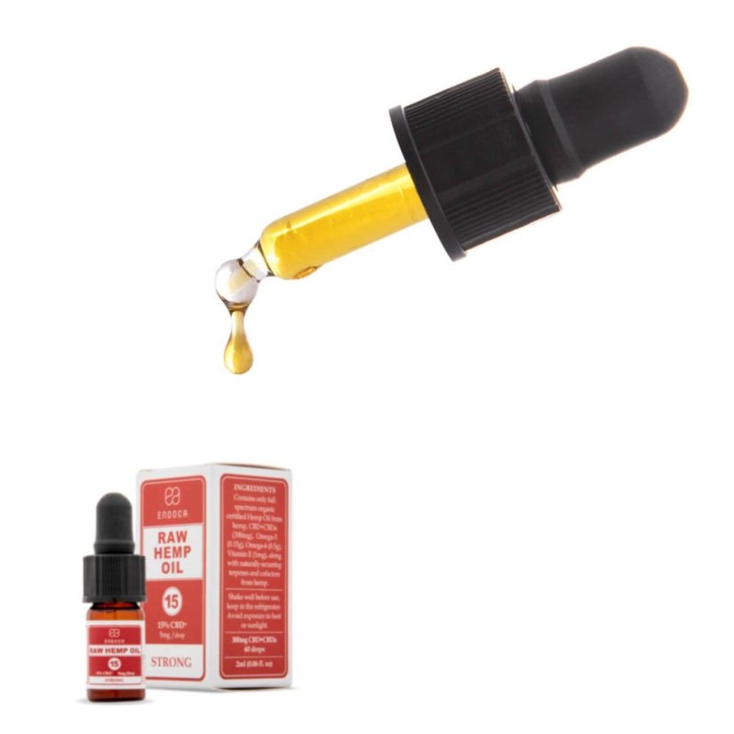 Endoca RAW Konopljino ulje 300 mg CBD + CBDa (15%), 2 ml