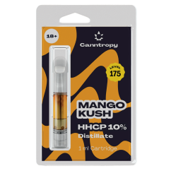Canntropy HHCP カートリッジ マンゴー クッシュ - 10 % HHCP、85 % CBD、1 ml