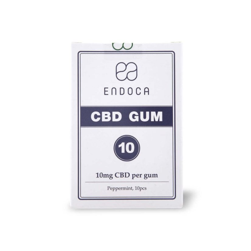 Endoca Chewing Gum 100 mg CBD, 10 pcs