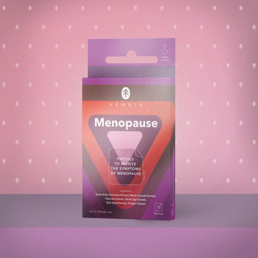 Hemnia Menopausia - Parches para aliviar los síntomas de la menopausia, 30 piezas