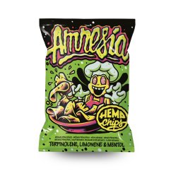 Hemp Chips Amnesia bramborové lupínky s konopným olejem a terpeny, 35g