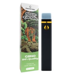 Canntropy CBNO eldobható Vape Pen Sour Tangie, CBNO 94%-os minőség, 1 ml