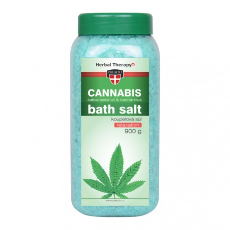 Palacio Cannabis Rosmarinus koupelová sůl, 900 g