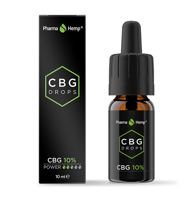 PharmaHemp CBG Dråper MCT olje, 10 %, 10 ml, 1000 mg