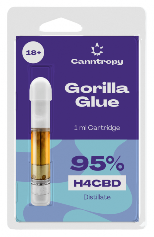Canntropy H4CBD კარტრიჯი გორილა წებო, 95 % H4CBD, 1 მლ