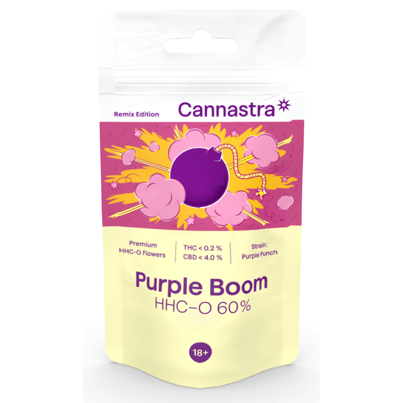 Cannastra HHC-O gėlė Purple Boom 60 %, 1 g - 100 g