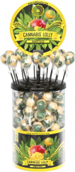 Cannabis Mango Kush Lollies – Display Container (100 Lollies)