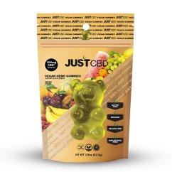 JustCBD vegánske gumídky Mixed Fruit 300 mg CBD