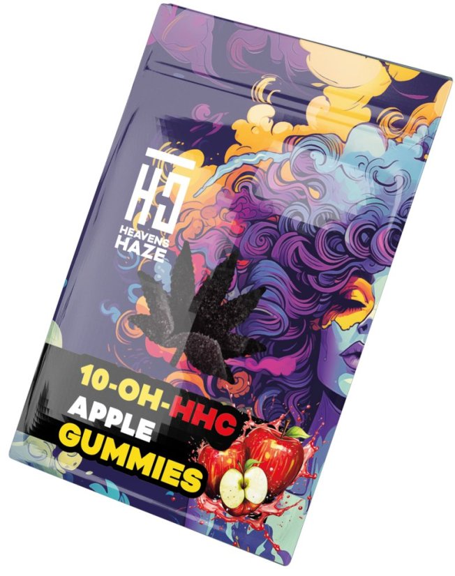 Heavens Haze 10-OH-HHC Gummies Apple, 3 stk