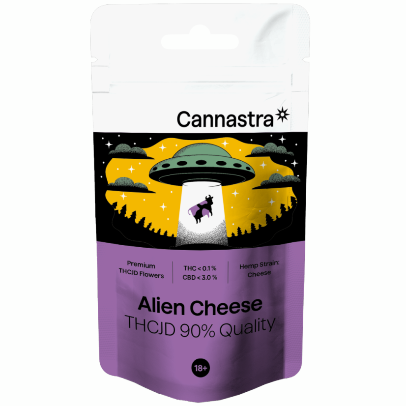 Cannastra THCJD フラワーエイリアンチーズ、THCJD 90% 品質、1g - 100 g