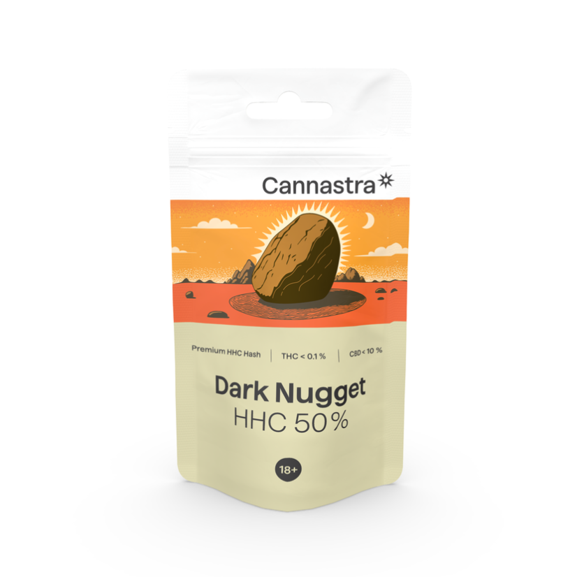 Cannastra HHC Dark Nugget Hash 50%, 1g – 100g