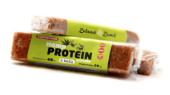 Barra energética de proteína de cânhamo Zelena Zeme - cânhamo e caju 40 g, 30 unidades