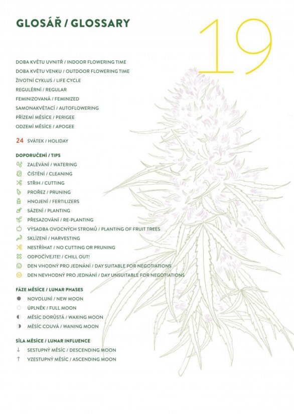 Edice Kalendářů Cannapedia 2019 + 8 semínek