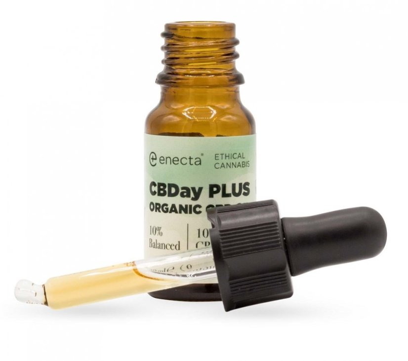 Enecta CBDay Plus Balanced Full Spectrum CBD olje 10%, 1000 mg, 10 ml