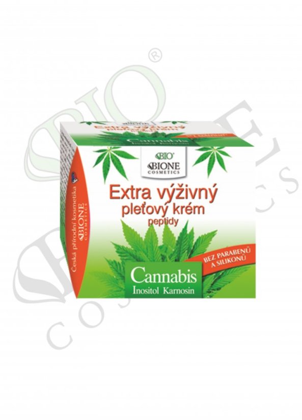 Bione Cannabis Crema viso extra nutriente, 51 ml