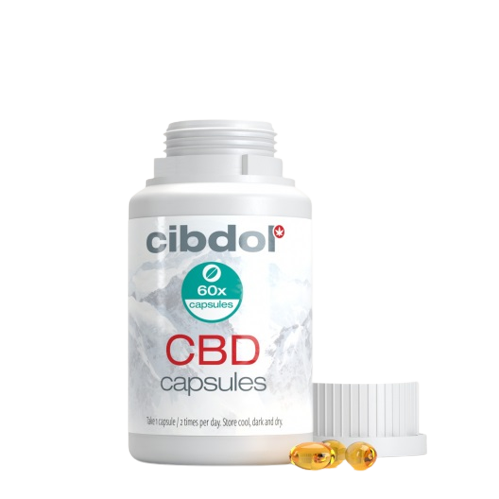 Cibdol გელის კაფსულები 40% CBD, 12000 მგ CBD, 180 კაფსულა