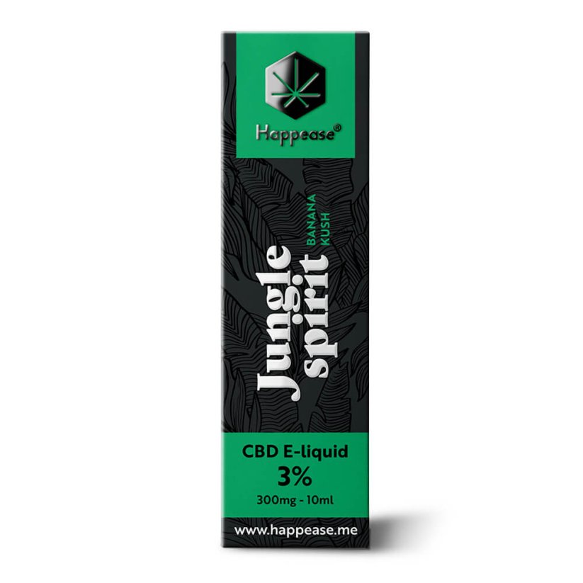 Happease CBD Liquid Jungle Spirit, 3 % CBD, 300 mg, 10 ml