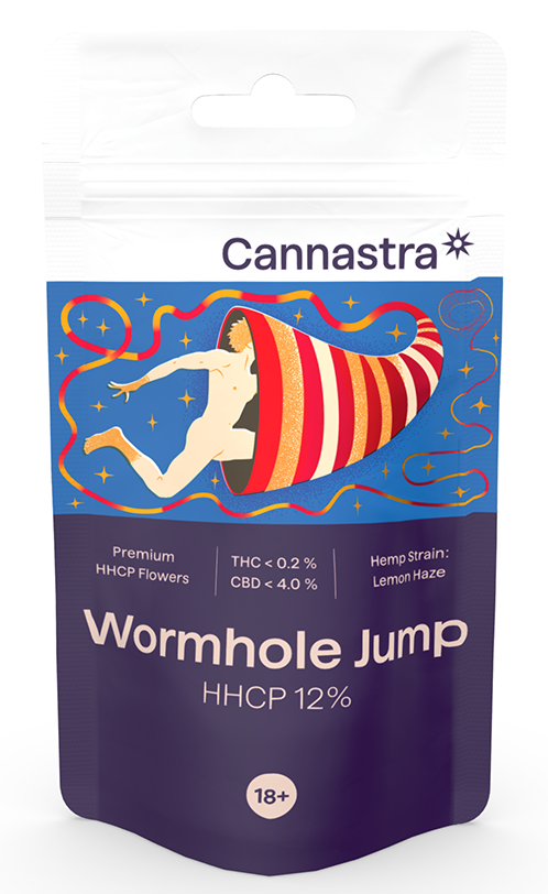 Cannastra HHCP Flower Wormhole Jump (Lemon Haze) - HHCP 12 %, 1 g - 100 g - 100 g
