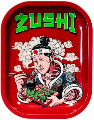 Best Buds Zushi Metalowa taca do toczenia, mała, 14x18 cm