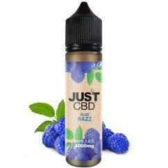JustCBD CBD-vloeistof Blauwe Razz, 60 ml, 500 mg - 3000 mg CBD