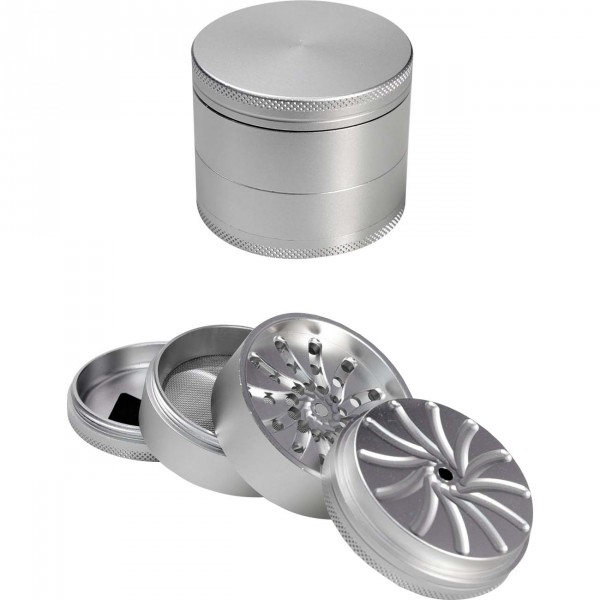 Masher aluminiumssliper sølv 4-part, 63x56mm