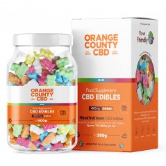 Orange County CBD Gummies Bears, 100 stk, 4800 mg CBD, 500 g