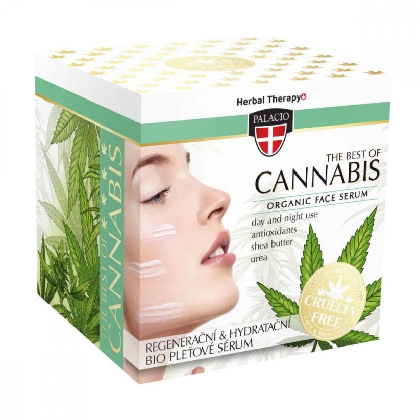 Palacio Cannabis Bio szérum arcra és dekoltázsra, 50 ml