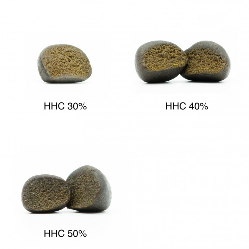 Súprava vzoriek HHC Hash - HHC Hash 30%, HHC Hash 40%, HHC Hash 50% - 3 x 1 g