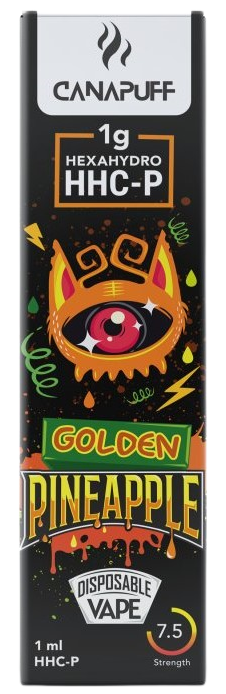 CanaPuff Golden Pineapple 96 % HHCP - Stylo à vape jetable, 1 ml