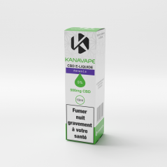 Kanavape 'Amnesia' liquid 5 % CBD, 500 mg, (10 ml)