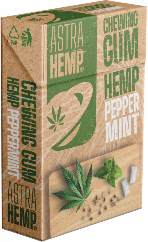 Astra Hemp Peppermint Cannabis tyggjó (sykurlaust)