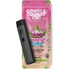 Orange County CBD Vape Pen Bruidstaart, 600 mg CBD, 1 ml