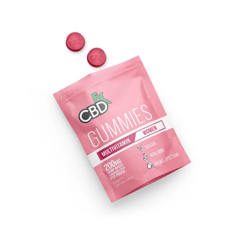 CBDfx Multiwitamina CBD Vegan Gummies dla kobiet, 200 mg, 8 szt.