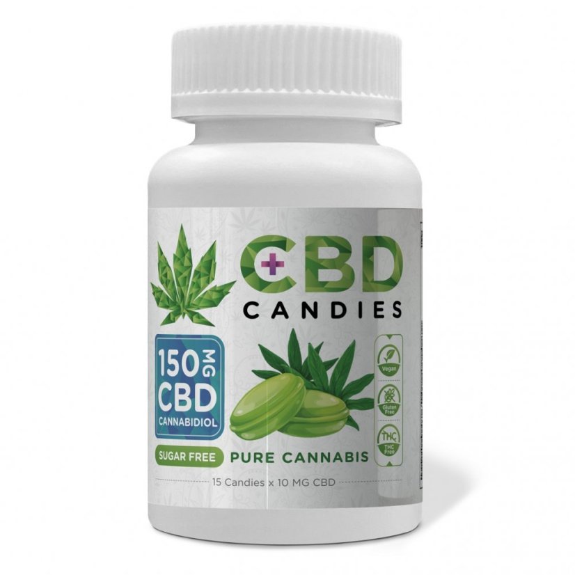 Euphoria Caramelos de CBD Canabis 150 mg CDB, 15 piezas X 10 mg
