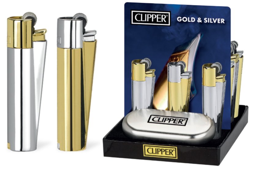 Clipper Metall Gull og Sølv