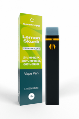 Canntropy HHC-P-O Miscela Penna da Vape Lemon Skunk, HHC-P 2 %, HHC-O 30 %, CBG 60 %, 1 ml