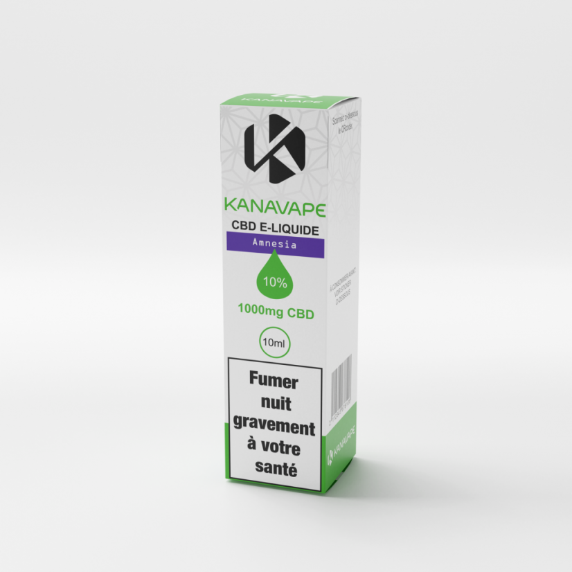 Kanavape Amnesia šķidrums, 10 %, 1000 mg CBD