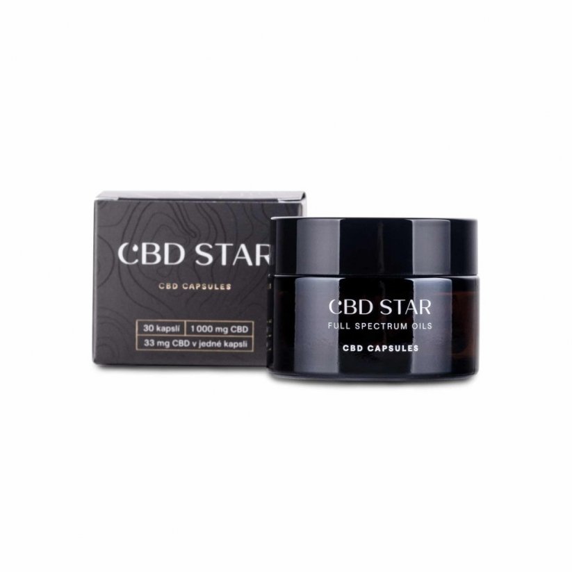 CBD Star CBD konoplja kapsule 10%, 1000 mg, 30x33 mg