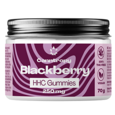 Canntropy HHC Fruit Gummies Blackberry, 250 mg HHC, 10 kosov x 25 mg, 70 g